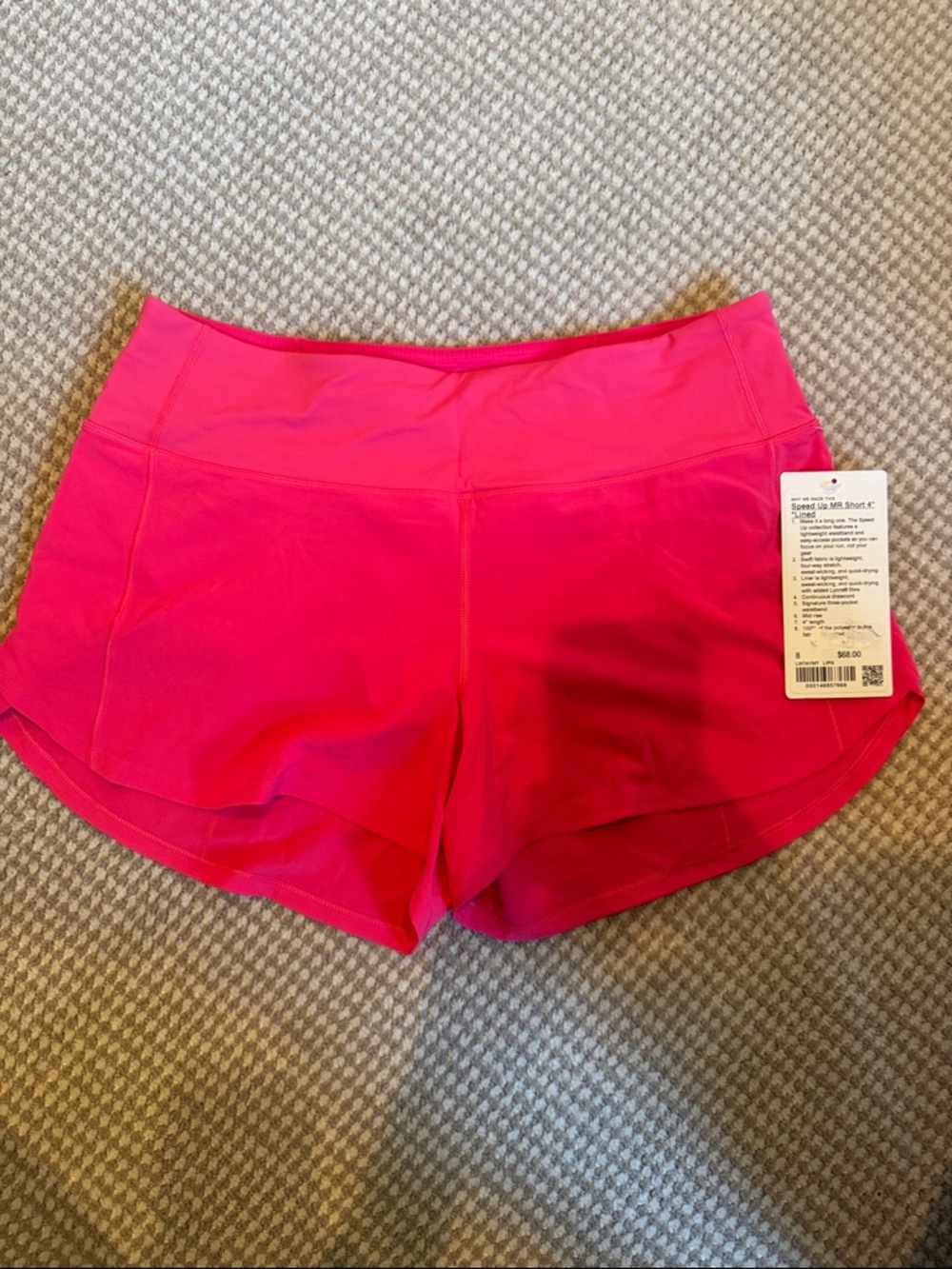 lululemon athletica Hot Pink Athletic Shorts